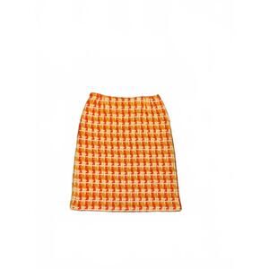Hadley 1960's orange tweed skirt. Size 14